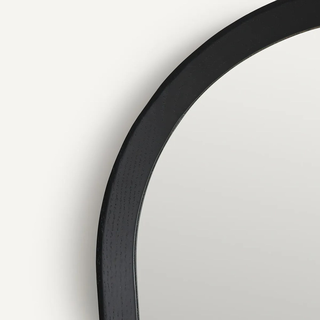 Vierkante spiegel van massief eiken, H60 cm, Orion