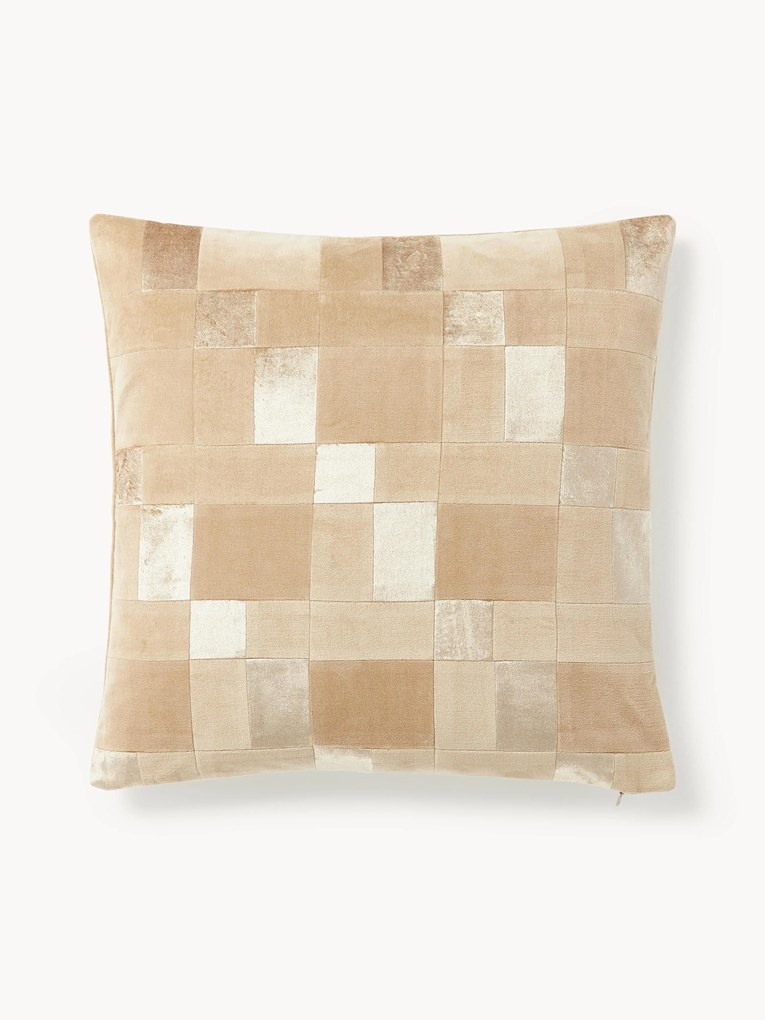 Patchwork fluwelen kussenhoes Bastien