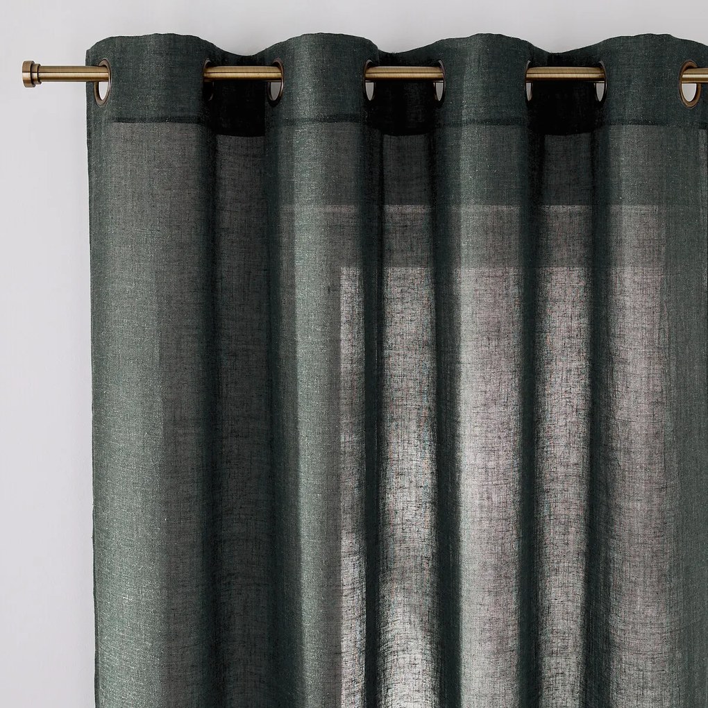 Lussengordijn in polyester en linnen Aron