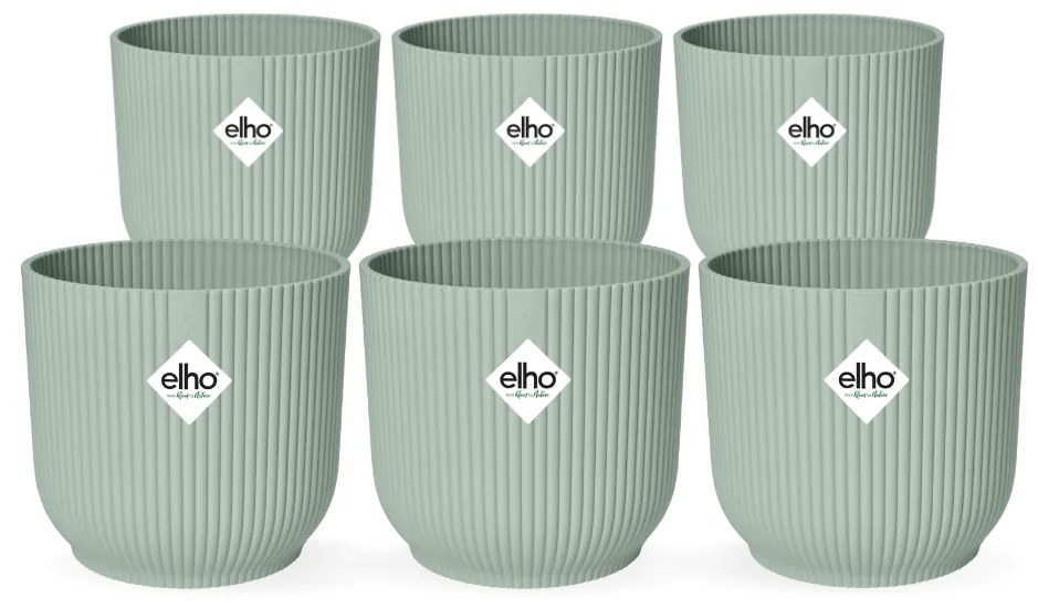 6x Pot elho Vibes Fold Round groen