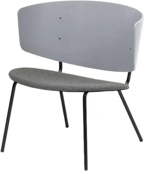 Ferm Living Herman fauteuil met zitkussen grijs/lichtgrijs