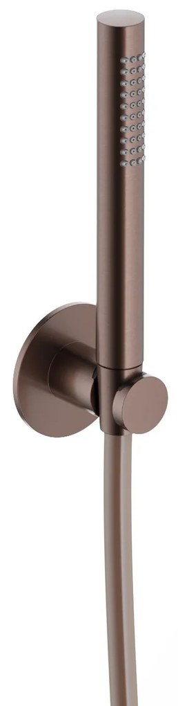 Hotbath ACE handdouche met houder en doucheslang koper geborsteld PVD