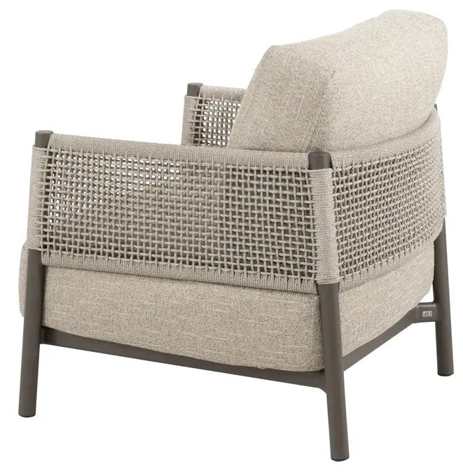 4 Seasons Outdoor Savanne loungestoel terre Loungestoel bruin weerbestendig