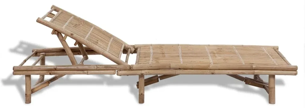 vidaXL Ligbed bamboe