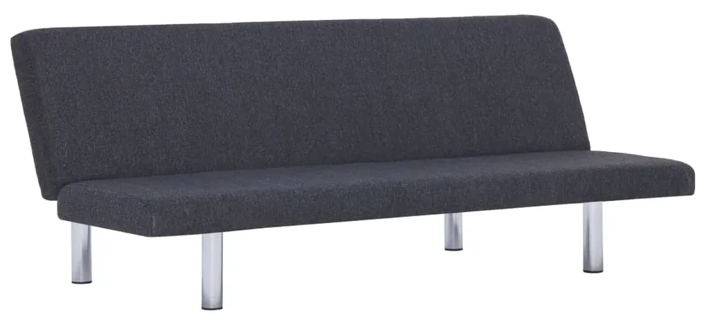 vidaXL Slaapbank polyester donkergrijs