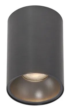 Moderne opbouwSpot / Opbouwspot / Plafondspot gunmetal GU10 50mm - Deep Modern GU10 rond Binnenverlichting Lamp