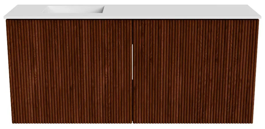 Mondiaz Joya 90cm toiletmeubel ruby met wastafel faye links 1 kraangat talc