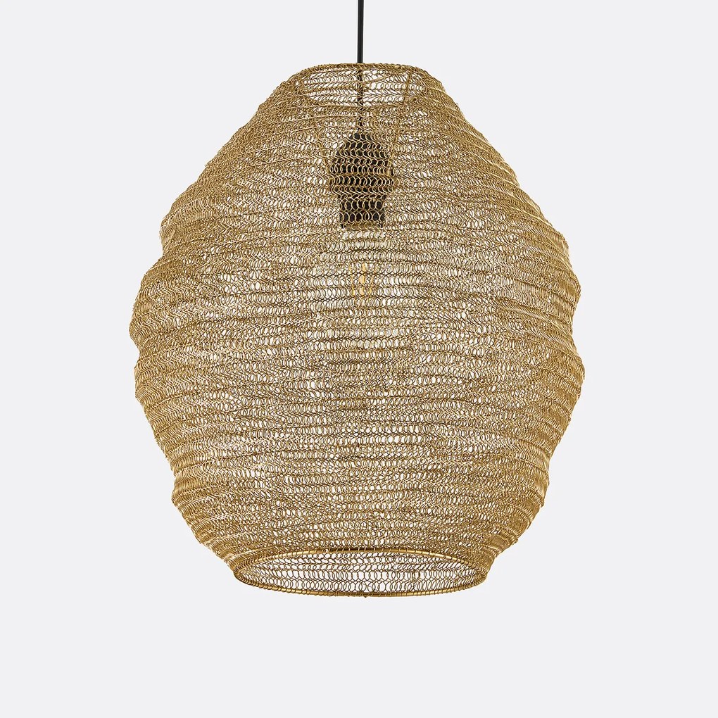 Hanglamp in ijzergaas Ø54 cm, Mita