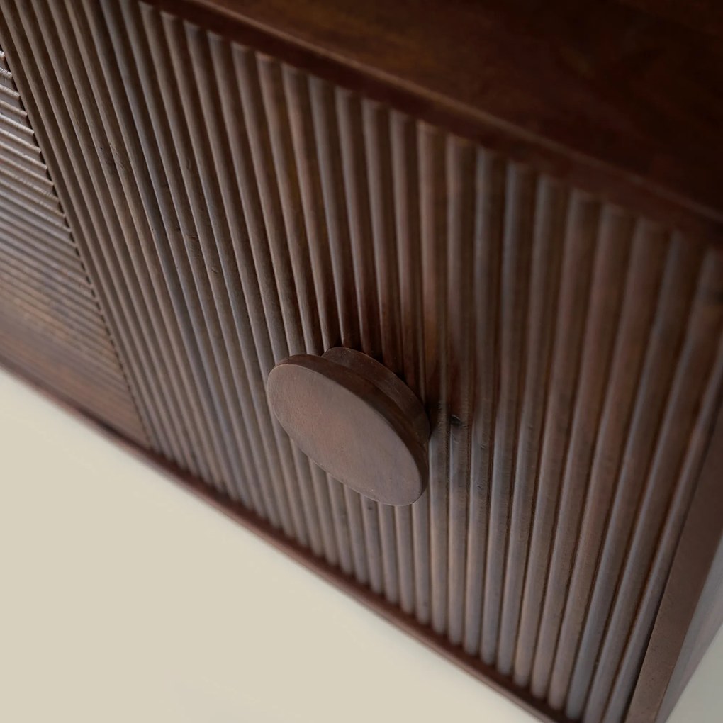 Open Kast Hoog Met Ronde Hoeken - 85x40x170cm.