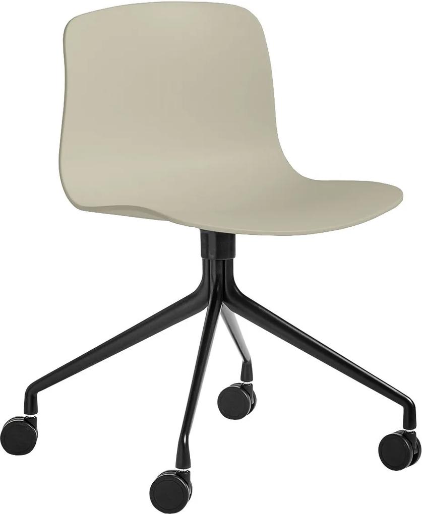 Hay About a Chair AAC14 stoel met zwart onderstel Pastel Green