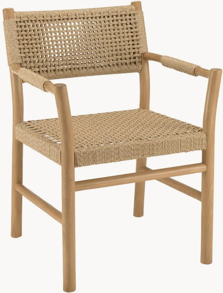 Tuin eetstoelen Valeria van teakhout, 2 stuks