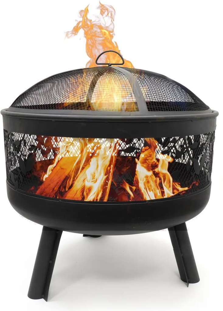 HEAT vuurschaal Alna met vonkenscherm – diameter 60 cm – zwart
