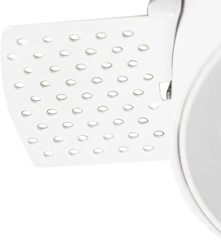 Set van 6 Moderne inbouwspot wit GU10 rond trimless - Oneon Honey