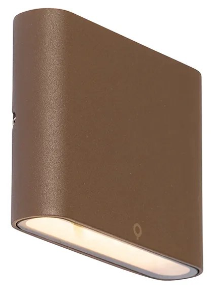 Moderne buiten wandlamp roestbruin 11,5 cm incl. LED IP65 - Batt