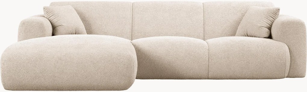 Bouclé hoekbank Molino (4-zits)