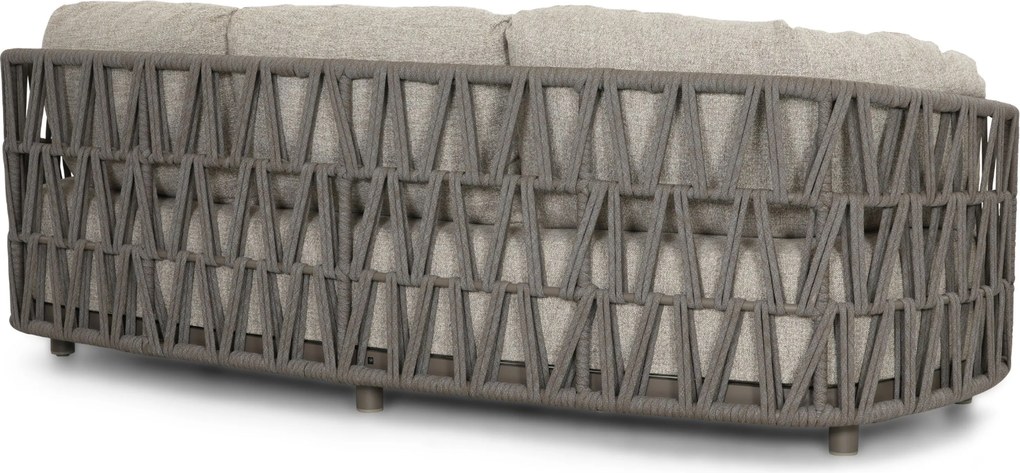 Stoel en Bank Loungeset 5 personen Rope Taupe  Santika Furniture Santika