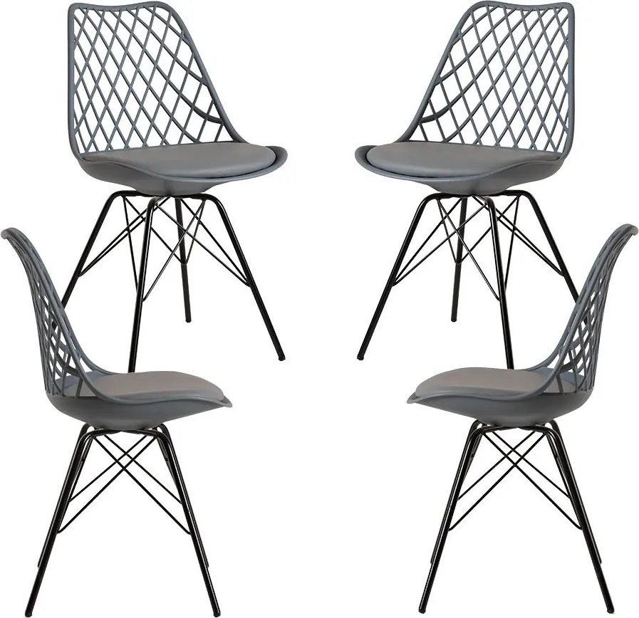 Pakket 4 Stoelen van Iron Mima