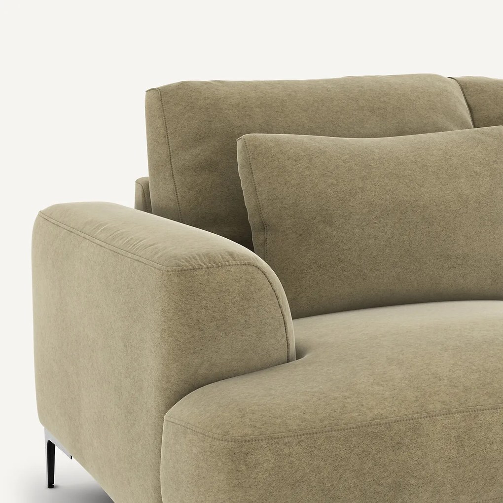 3-zitsbank in linnen fluweel, MARSILE