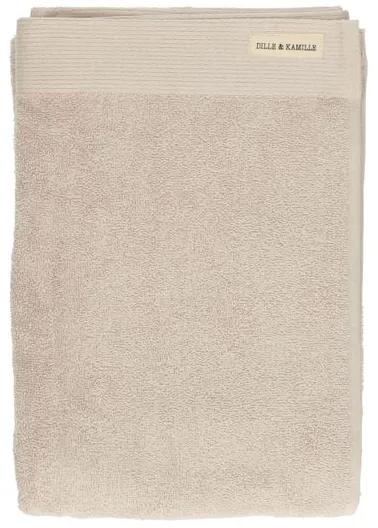 Handdoek, Recycled katoen, Licht zand, 70 x 140 cm