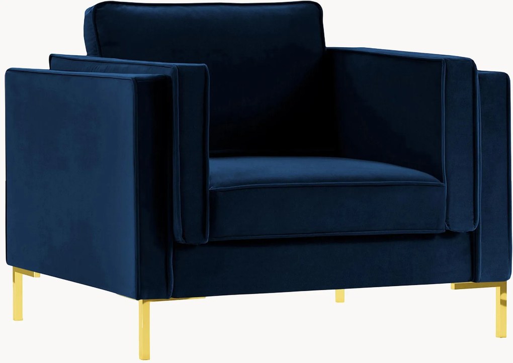 Fauteuil Luis in fluwelen look