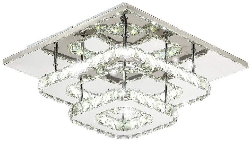 Kristallen Plafondlamp Plafond LED 24W Vierkant APP410-C