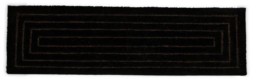 Rivièra Maison - RM Doormat Double black 150x45 - Kleur: zwart