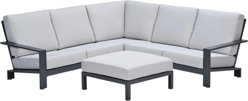 Garden Impressions Coba loungeset 4-delig donker grijs - valley sand