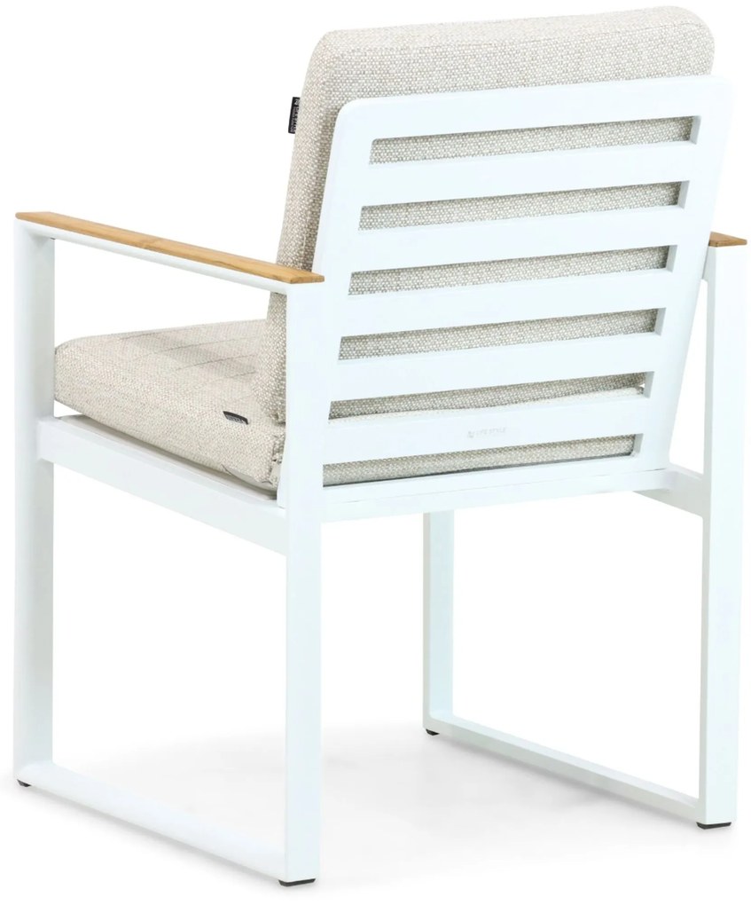 Tuinstoel Aluminium Wit Lifestyle Garden Furniture Faro