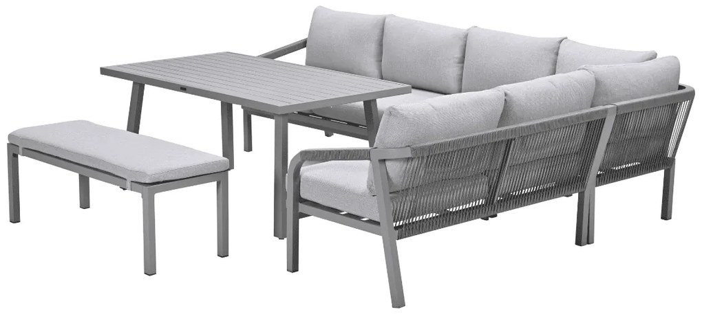 Garden Impressions Tarera lounge dining set 6-delig - taupe