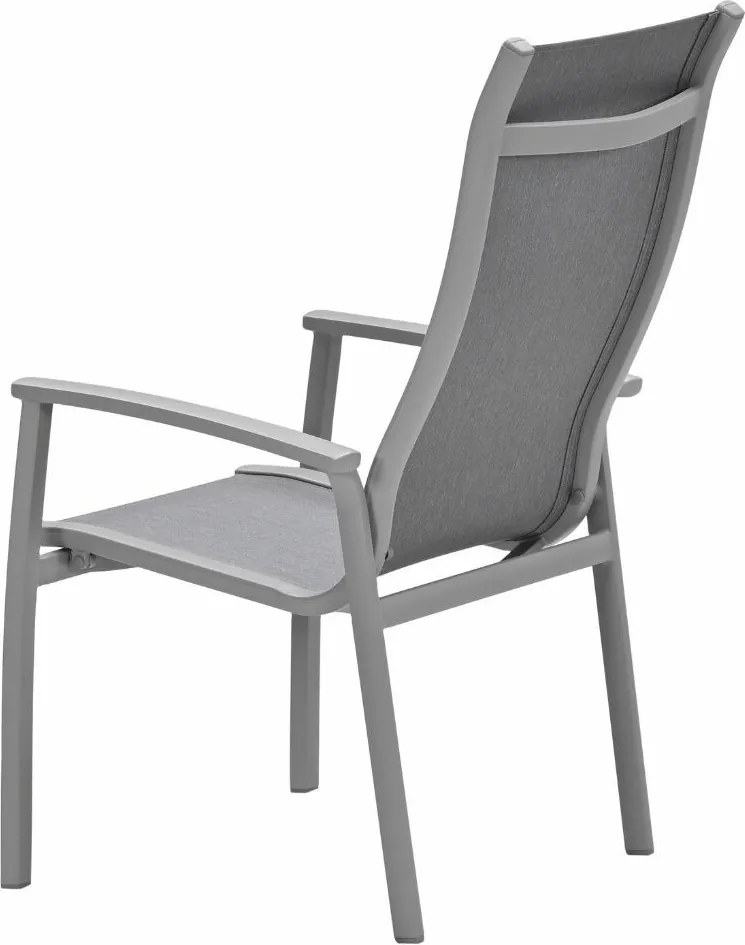 Garden Impressions Hilly tuinstoel stapelbaar taupe - 2 stuks