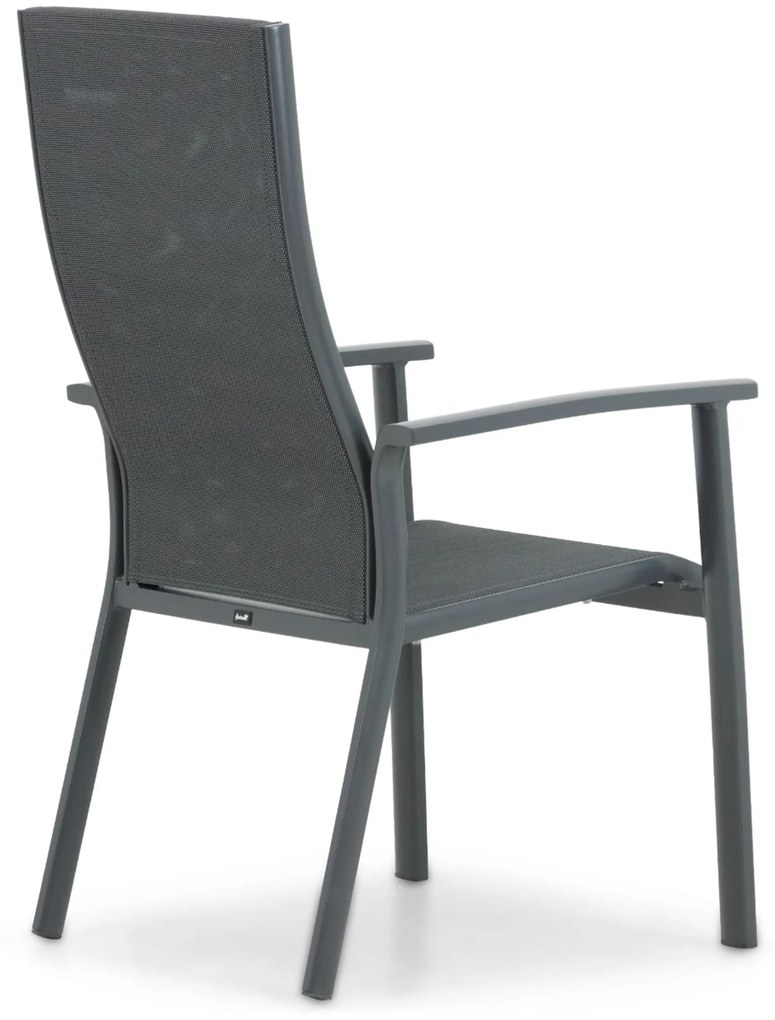 Tuinset 4 personen 90 cm Aluminium/textileen Grijs Hartman Sitges/Mateo