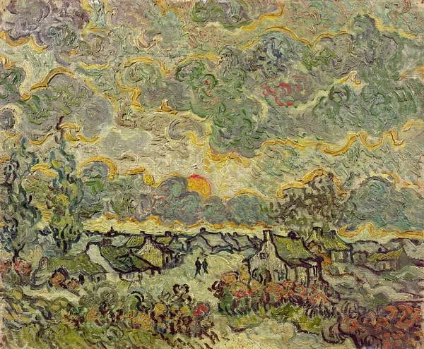 Vincent van Gogh - Kunstdruk Autumn landscape, 1890, (40 x 35 cm)