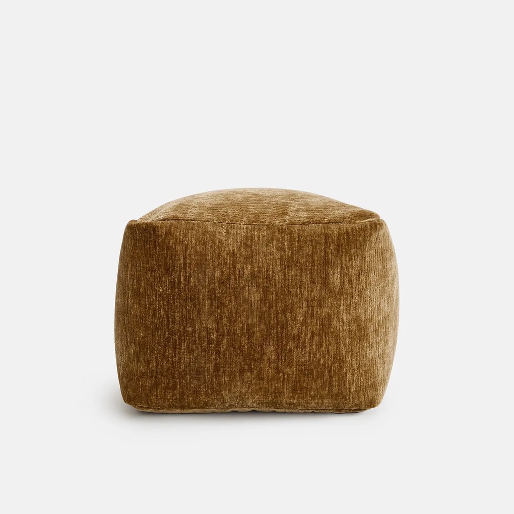 Poef van fluweel met structuur, BOCHA