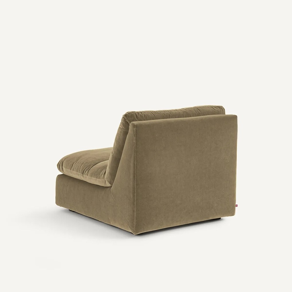 Modulaire fauteuil in fluweel, GIULIANO
