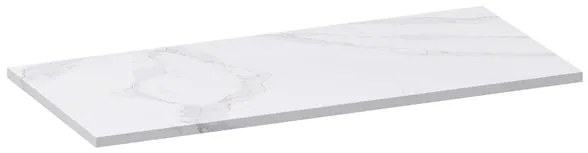 BRAUER Artificial Marble Wastafelblad - 100x46x2cm - zonder kraangat - composiet - Calacatta Gold TB-AM100CG