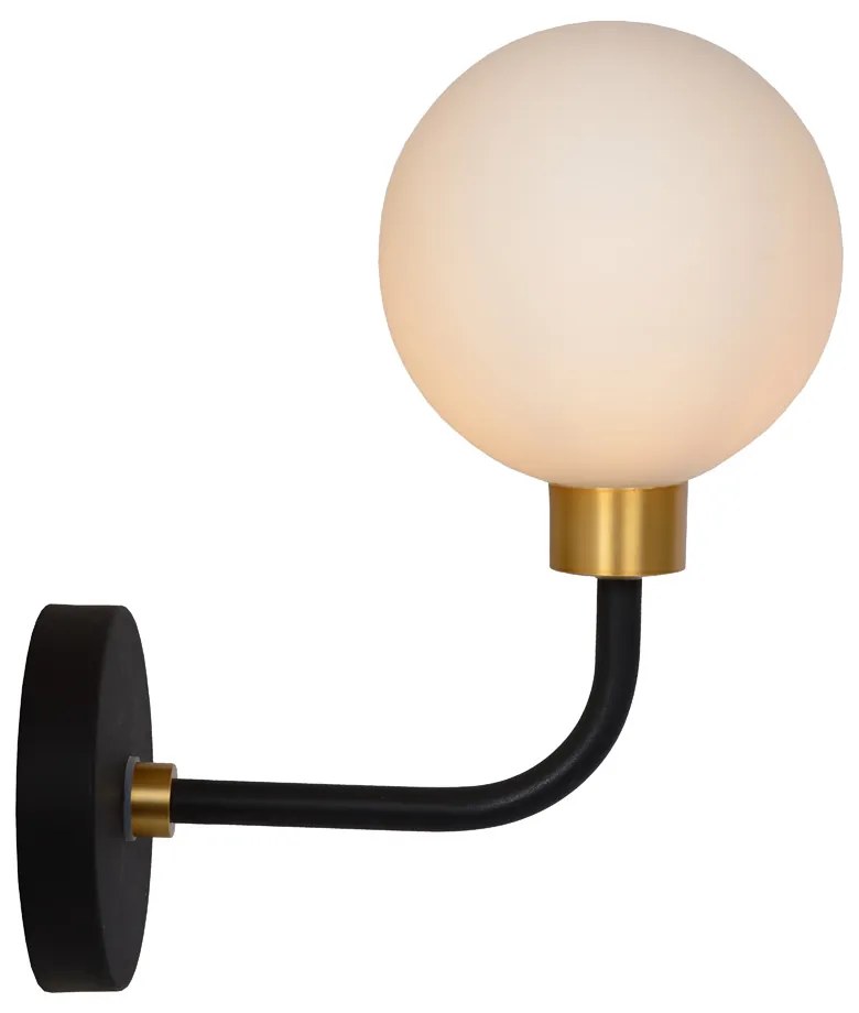 Lucide Berend wandlamp 33W laag zwart