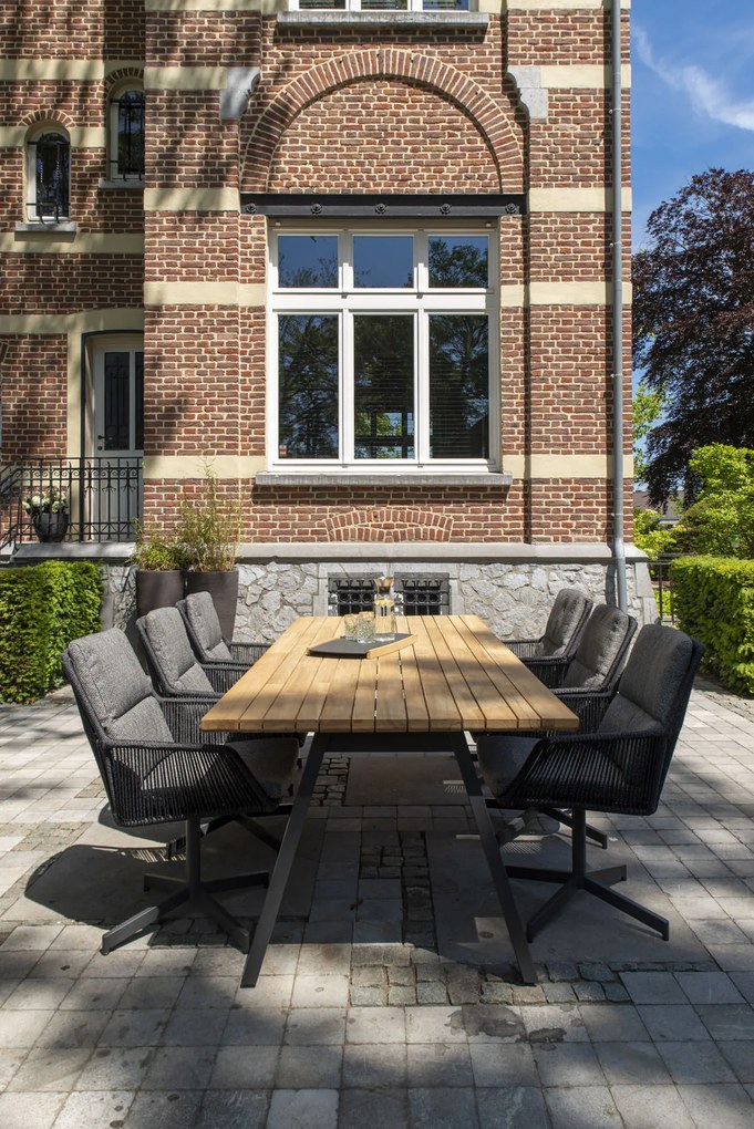 4 Seasons Outdoor Primavera tuinset met Ambassador tafel 240 cm SALE  Tuinset    houtkleur weerbestendig