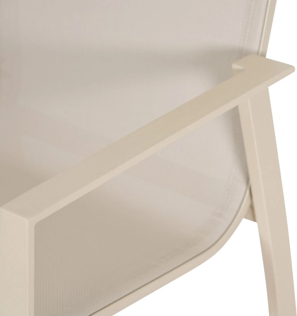 Tuinstoel stapelbaar Aluminium Zand/Beige Lifestyle Garden Furniture Ultimate loft