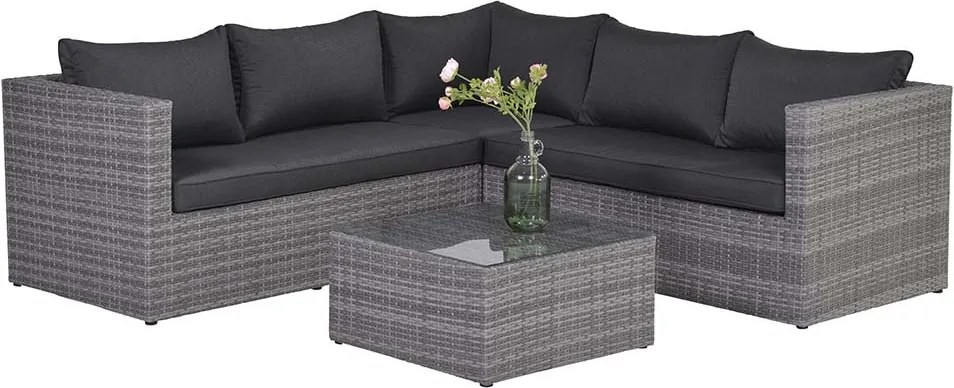 Garden Impressions Lyon loungeset 4-delig - grijs