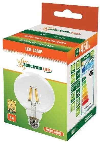 Warme LED lamp E-27 230V 4W 13763