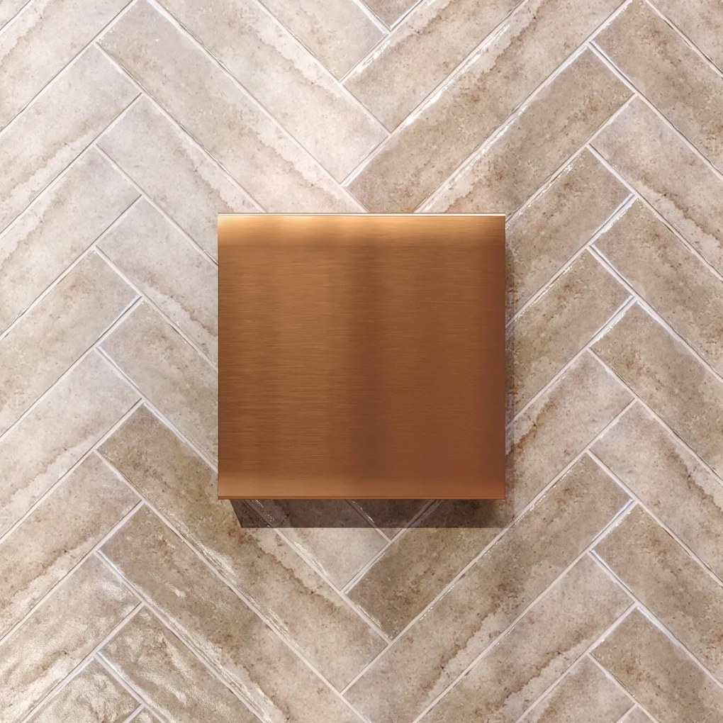 Brauer Copper Edition opbouwnis met verborgen opbergruimte koper geborsteld PVD