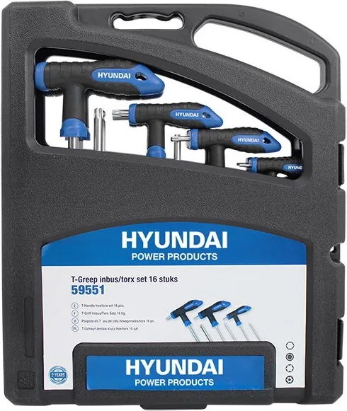 Hyundai T-greep sleutelset 16-delig
