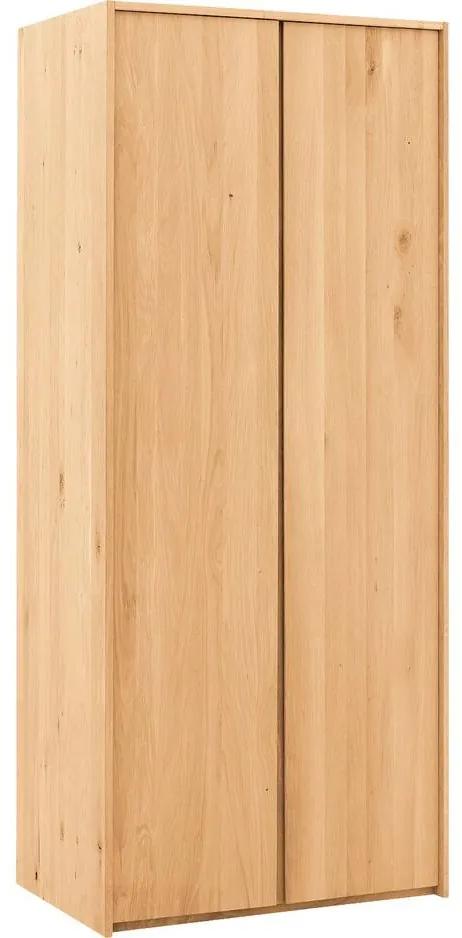 Goossens Excellent Kledingkast Aberson, 96 cm breed, 222 cm hoog, 2 hout draaideuren