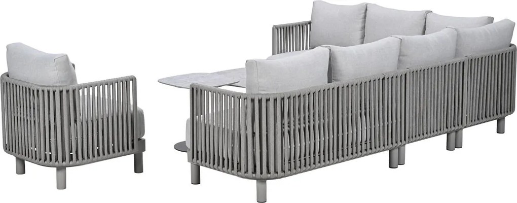Garden Impressions Andong loungeset hoek 7-delig - taupe