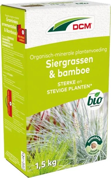 DCM meststof voor siergrassen &amp; bamboe - 1,5 kg - voor 25 m² - Bio