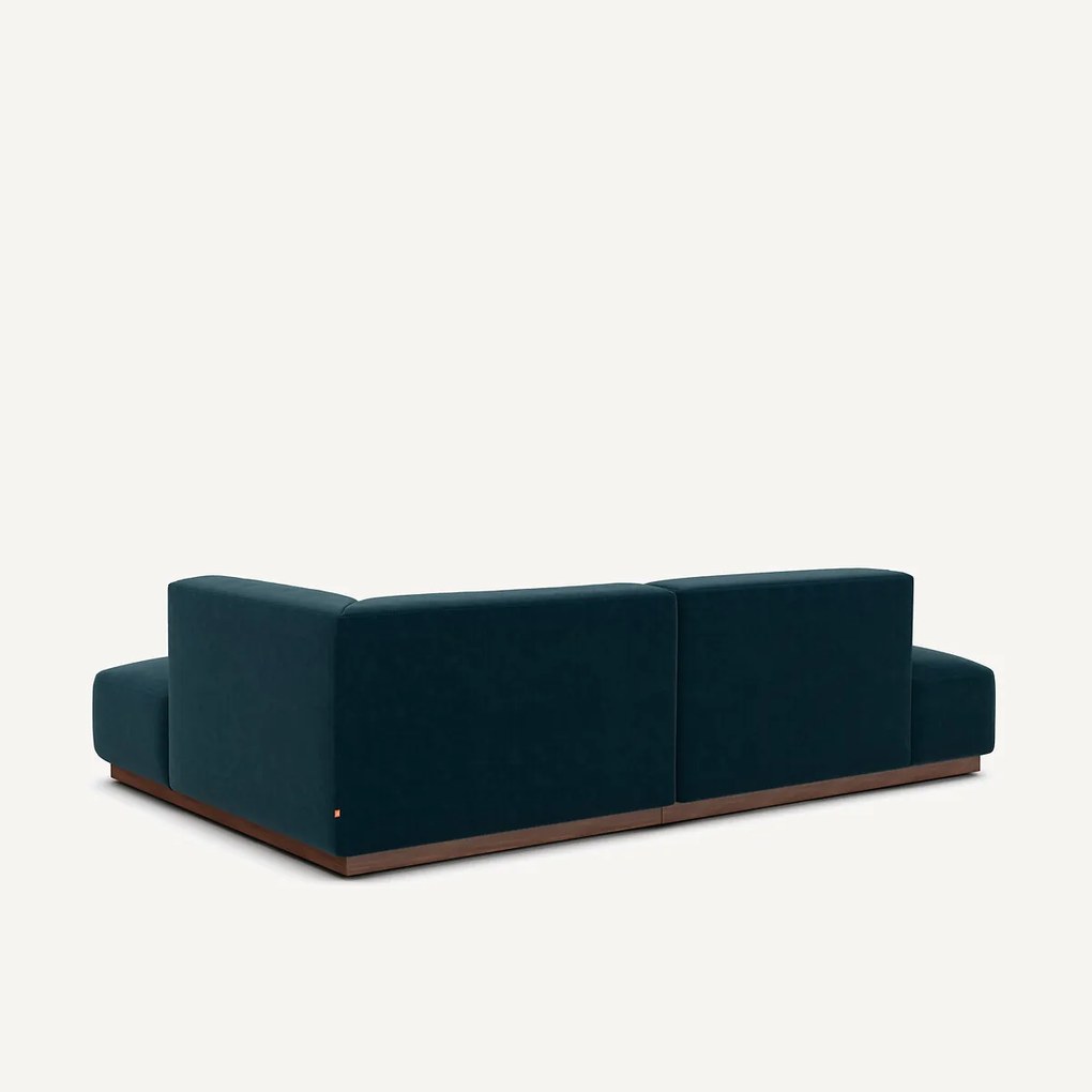 Rechter hoekbank in fluweel, Jacopo