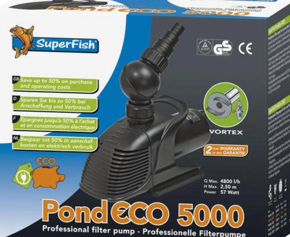 Vijver ECO 5000 filterpomp 60 watt