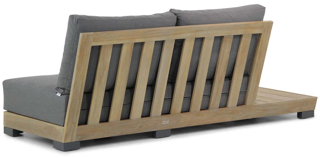 U-Vorm Loungeset 8 personen Teak Old teak greywash Lifestyle Garden Furniture Hilton/Brighton