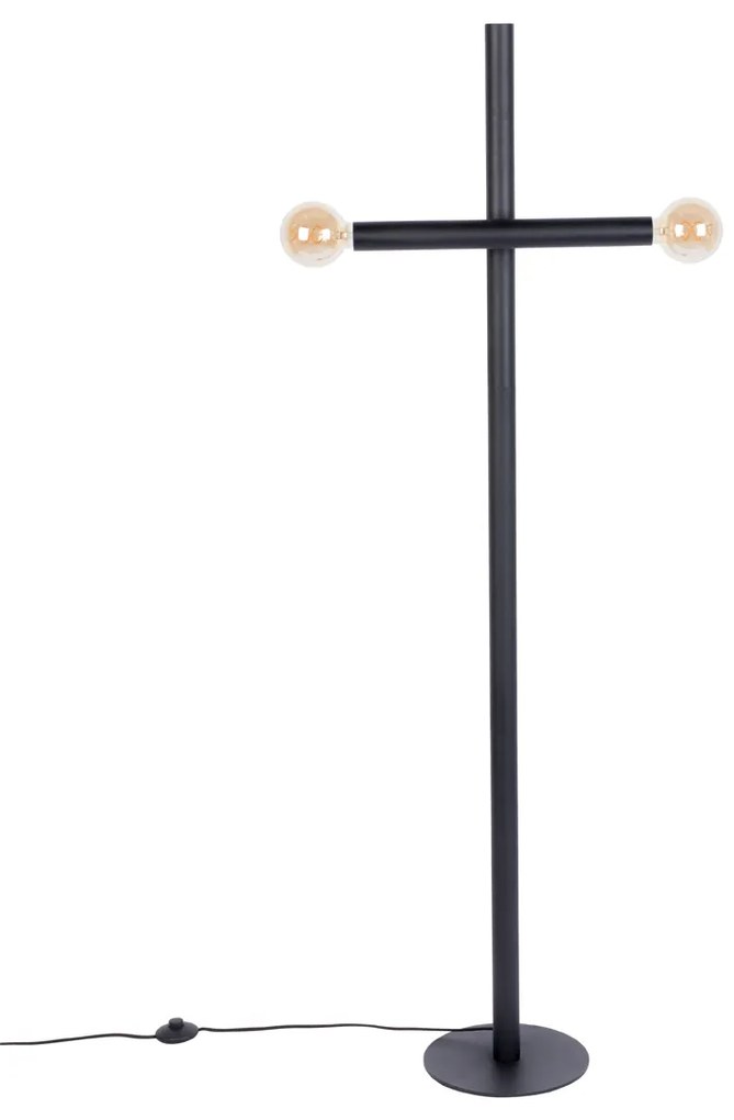 Zuiver Hawk Design Vloerlamp Mat Zwart