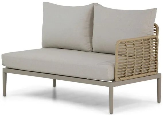 Hoek loungeset 5 personen Wicker/Aluminium/Aluminium/wicker Taupe  Coco Ibiza